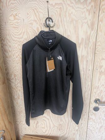 North Face 1/4 ZIP RUN FL TNF black/grey, Men's, Medium