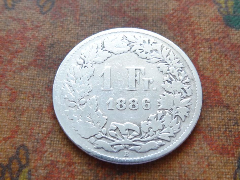Tutti le monete: 1 Fr. 1886  (Y) – Usato da Romanel-sur-Lausanne venduto da Swift13