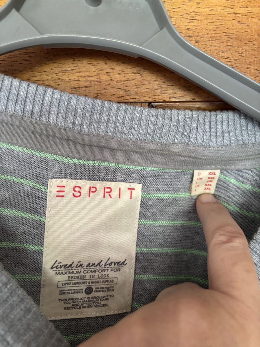 Maglioni & Felpe: Esprit Herren-Pullover, gestreift, Grau/Grün, XXL – Nuovo e nell'imballaggio originale da Wald AR venduto da bertli00 2