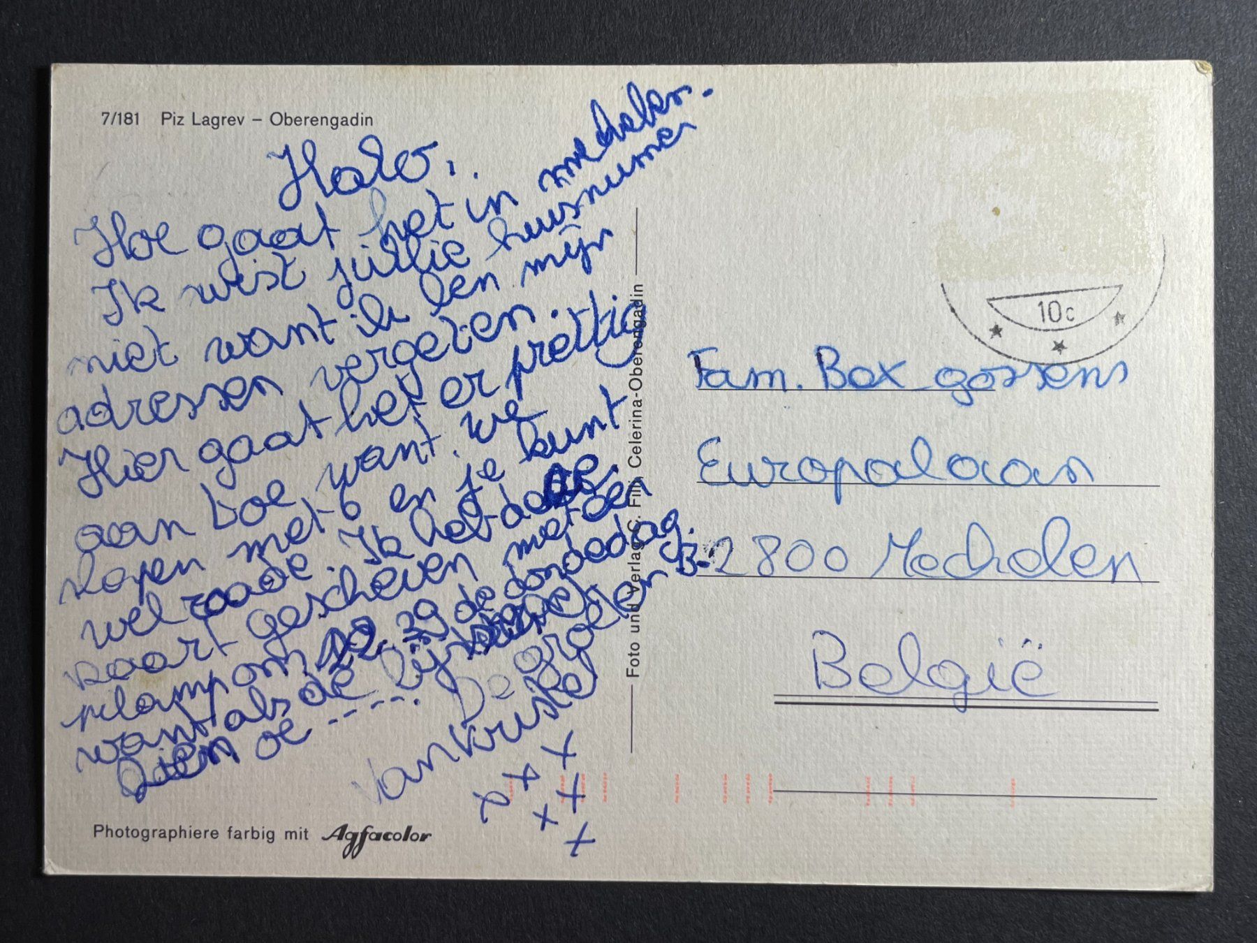 Ansichtskarten: Piz Lagrev - Oberengadin – Gebraucht aus Steg VS von danwer74 1
