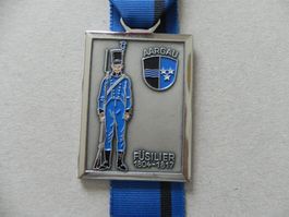 Medaille Schweiz Militär Uniform Kanton Aargau Füsilier 1804