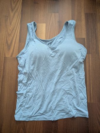 Damen Longtop Gr. L hellblau mit integrierten Cups