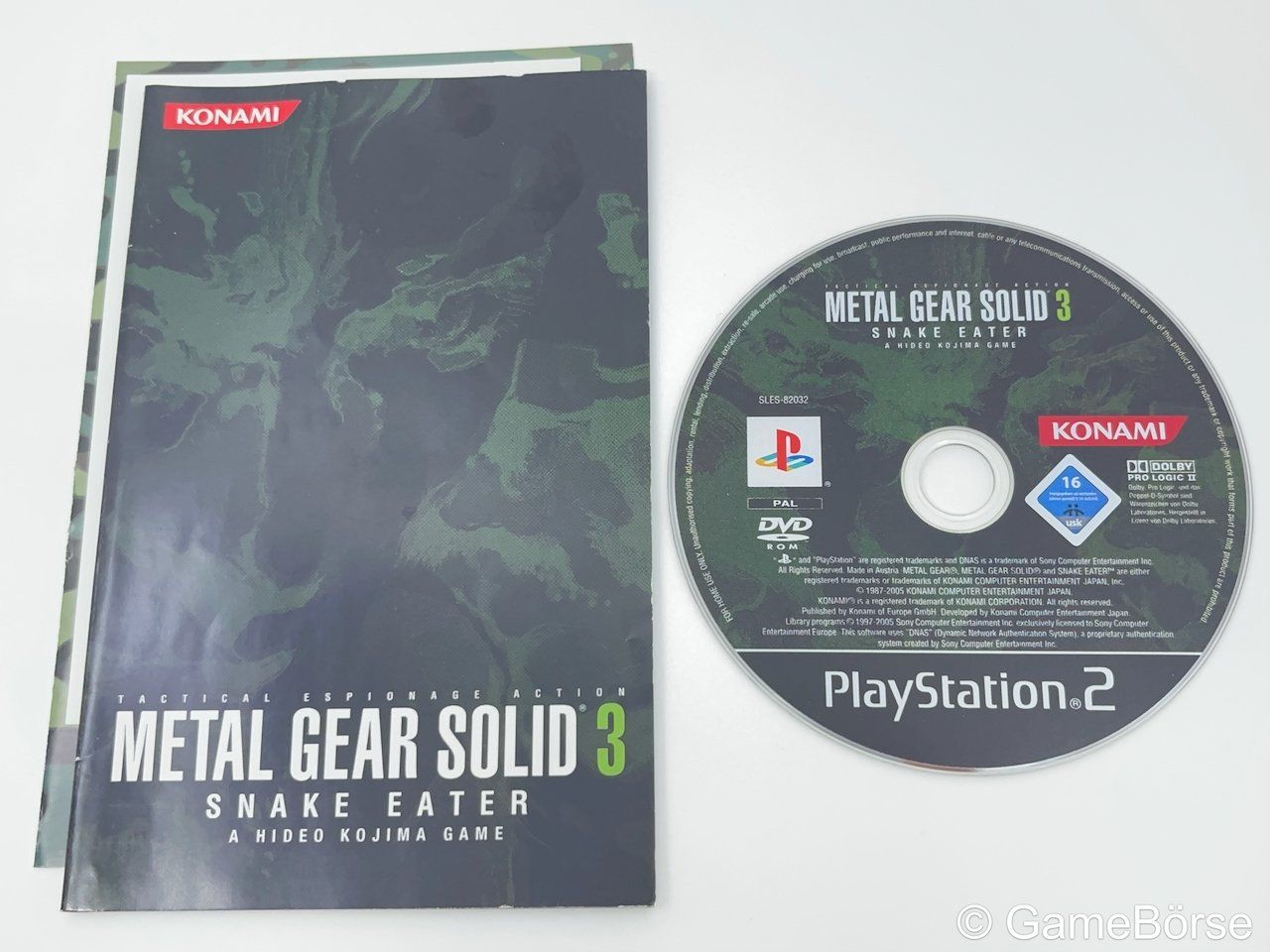 Sony Giochi: PS2 Metal Gear Solid 3 Snake Eater – Usato da Stettfurt venduto da GameBoerse 2