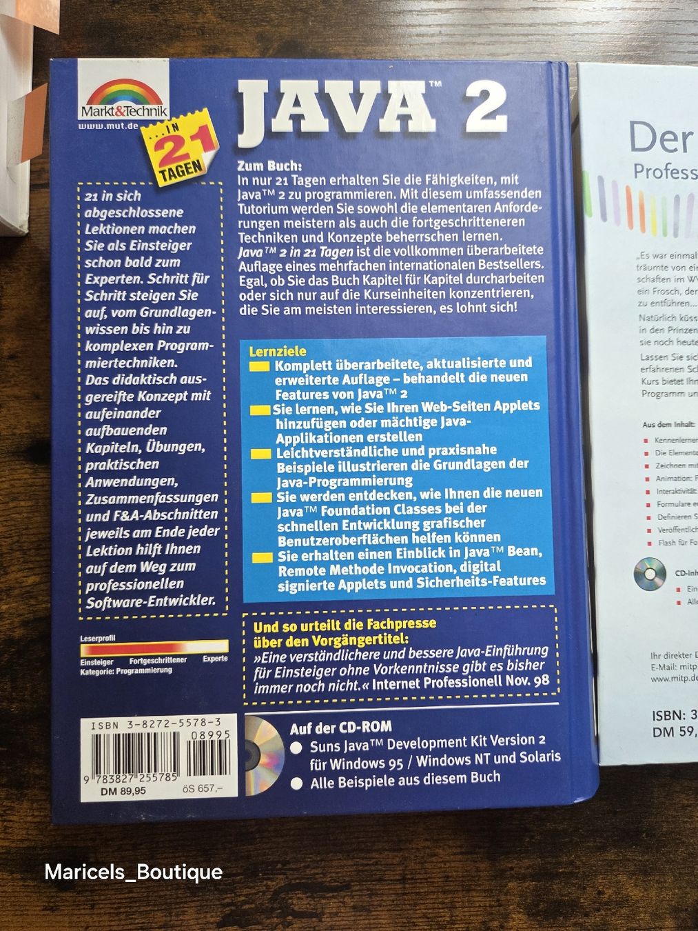 Bücher: JAVA 2 Programming Book, Der Flash 4 Kurs Book Bundle – Gebraucht aus Winterthur von Maricels_Boutique 3