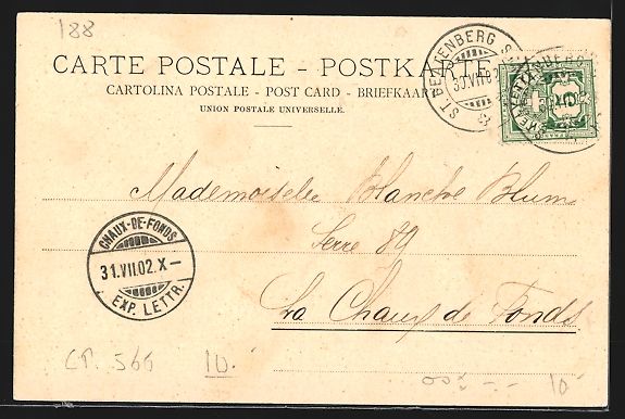 Cartes postales: AK Beatenberg, Kirche gegen Bergpanorama – D'occasion à Berlin par bartko-reher 1