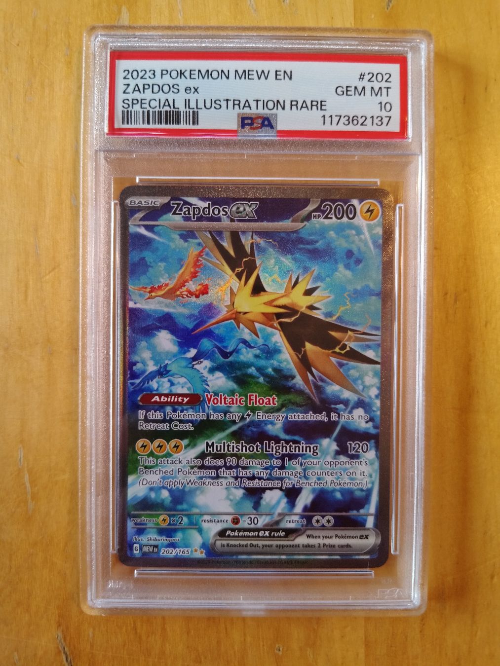 Pokémon Carte collezionabili: Pokemon Zapdos EX Mint PSA 10 – Nuovo (secondo la descrizione) da Roveredo GR venduto da nic_2slj