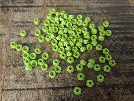 lego 24866 lot de 100 pièces Lime Plate, Round 1 x 1