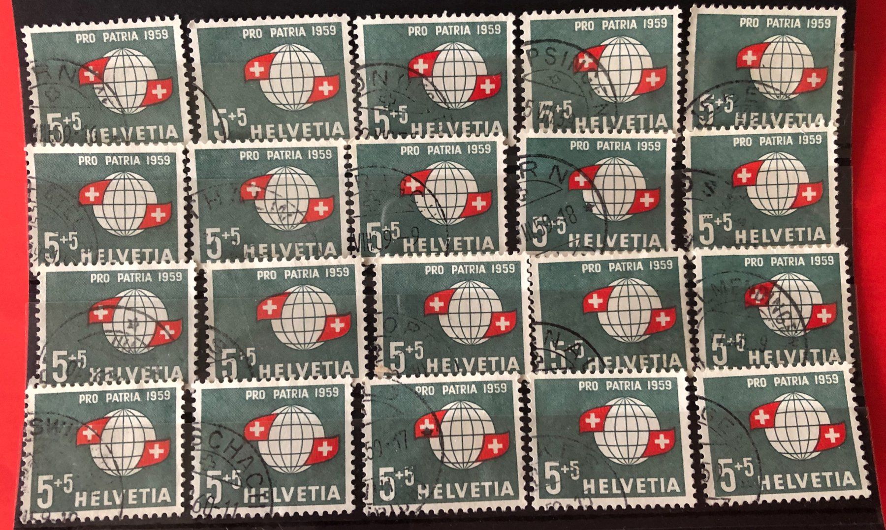 Tutti i francobolli: Nr.B 91 Steckkarte mit Stempel – Usato da Aarau venduto da Billa007