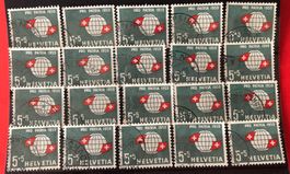 Nr.B 91 Steckkarte mit Stempel