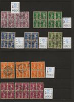 Lot Viererblöcke Tellknabe 182 171 gestempelt Kat. CHF 380.-