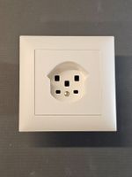 UP-Steckdose T25 Feller EdizioDue Weiss / Abdeckung Neu