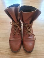 Stiefeletten, Leder, cognac, gr. 40
