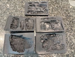 Gips-Formen H0 für Modellbau, Silikon schwarz