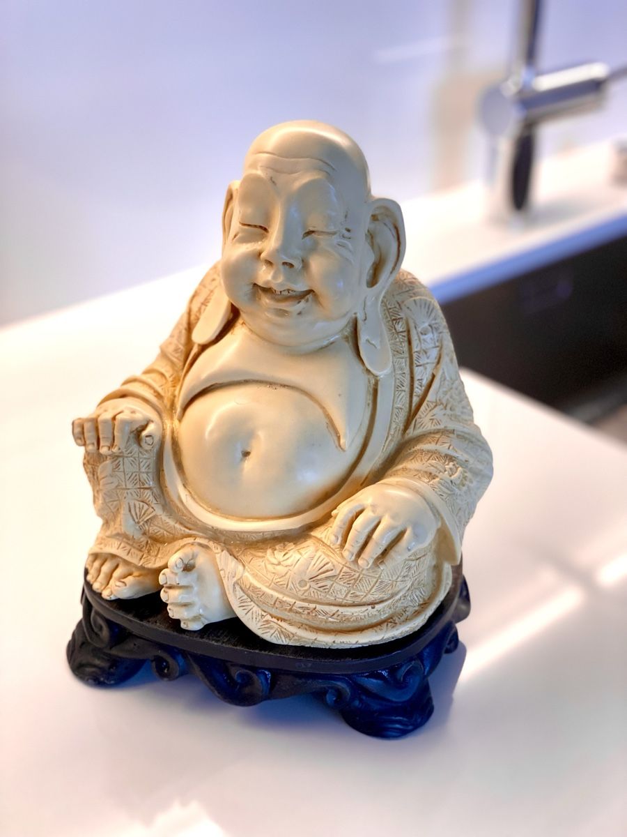 Sculture & Statue: Hotei Lachender Buddha Figur – Usato da Basel venduto da phidelitas