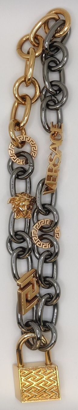 Versace Catenine: Versace & Greca Halskette mit Vorhängeschloss – Usato da Zürich venduto da dal_64sr 8