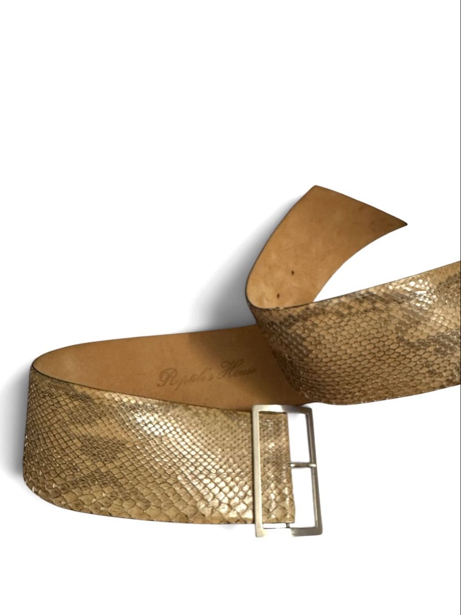 Gürtel: Reptile's House Gürtel Pythonleder beige  – Gebraucht aus Zürich von Finesse54 1