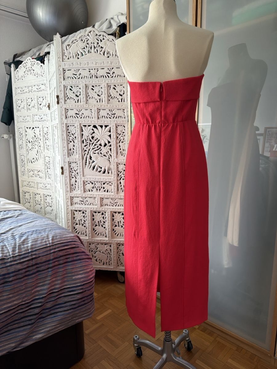 Kookai Vestiti: Robe longue bustier Kookai rouge  – Usato da lausanne venduto da annec777 3