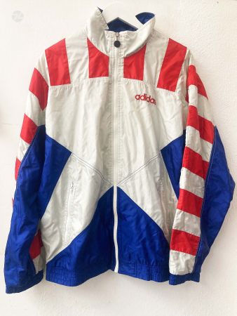 ADIDAS All Nations Vintage 1990s Trainer Jacke Gr.186 USA