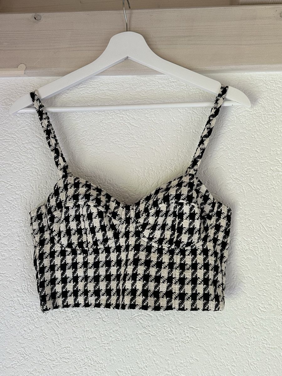 Stradivarius Top: Top pied-de-poule Stradivarius – Usato da Luzern venduto da myl_gu5