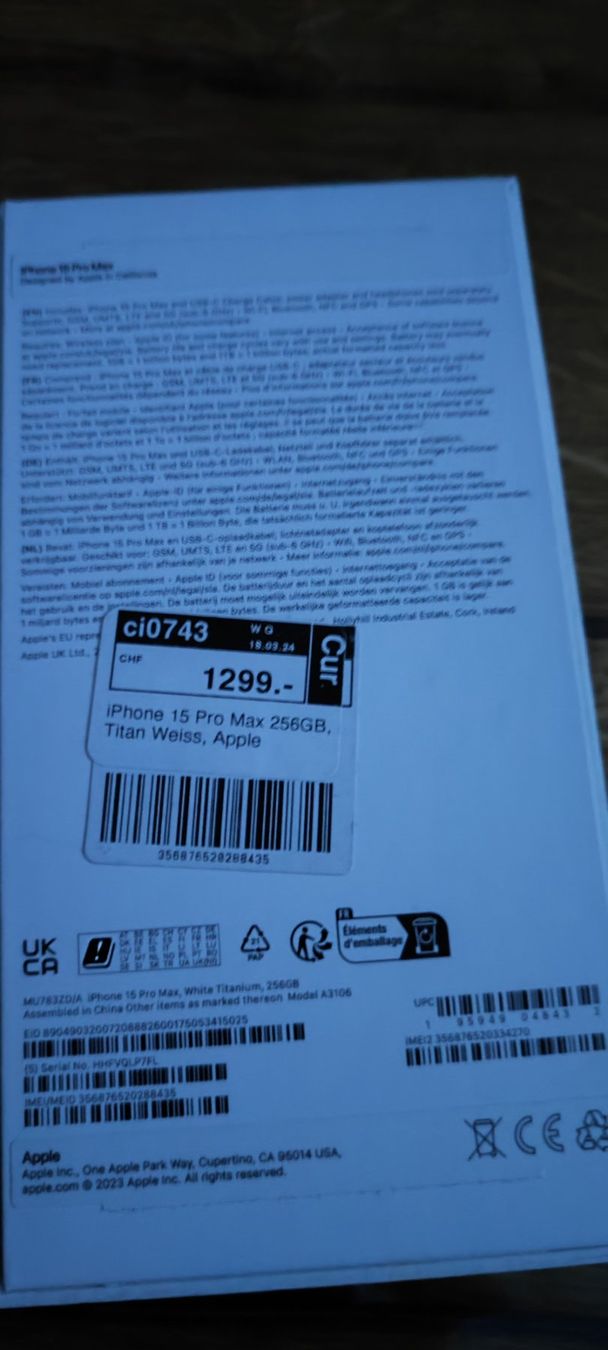 Apple Telefoni cellulari / Smartphones: iPhone 15 pro max – Usato da Chur venduto da djovanna 6