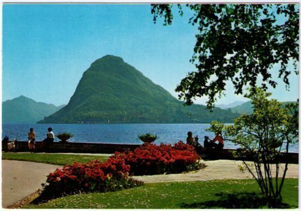 Cartoline postali: Lugano - Blick Richtung San Salvatore – Usato da Binningen venduto da Mountainrider