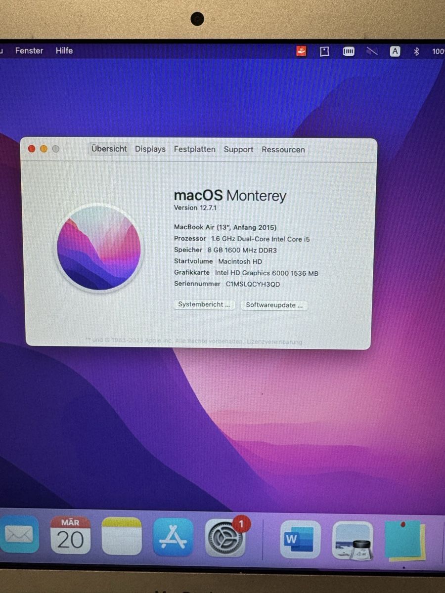 Apple Notebook: MacBook Air 13“ – Usato da Benglen venduto da Shamily 2