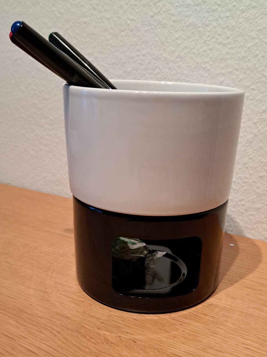 Set di piatti: Schokoladen-Fondue-Set – Nuovo e nell'imballaggio originale da Rothenburg venduto da Nickbeni 1