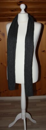 Schal grau mit Zopfmuster L190xB128cm NEU