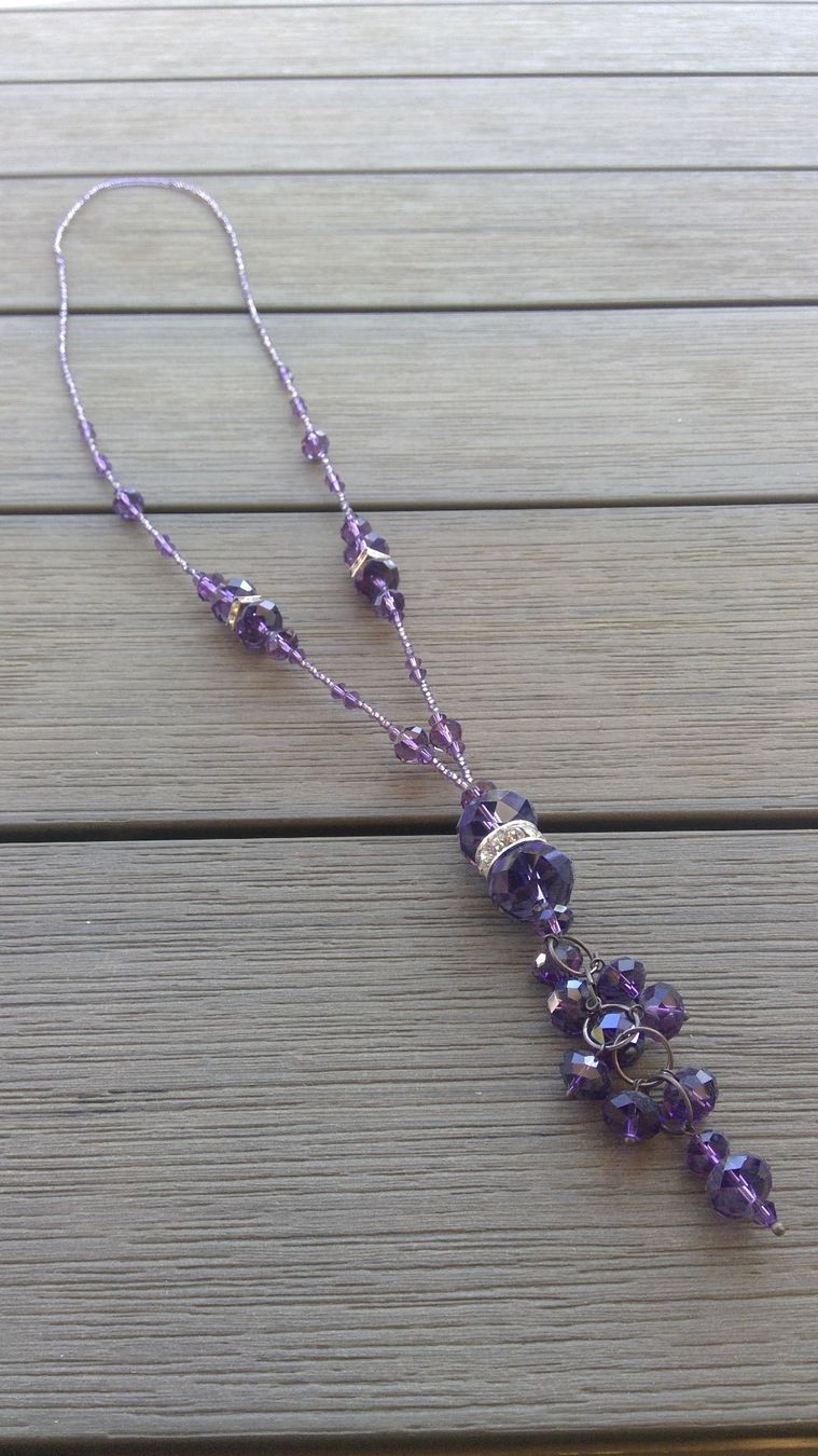 Altri gioielli: Collier + Boucles perles toupies améthyste & strass, NEUF – Nuovo e nell'imballaggio originale da Agiez venduto da chouchanelle 8