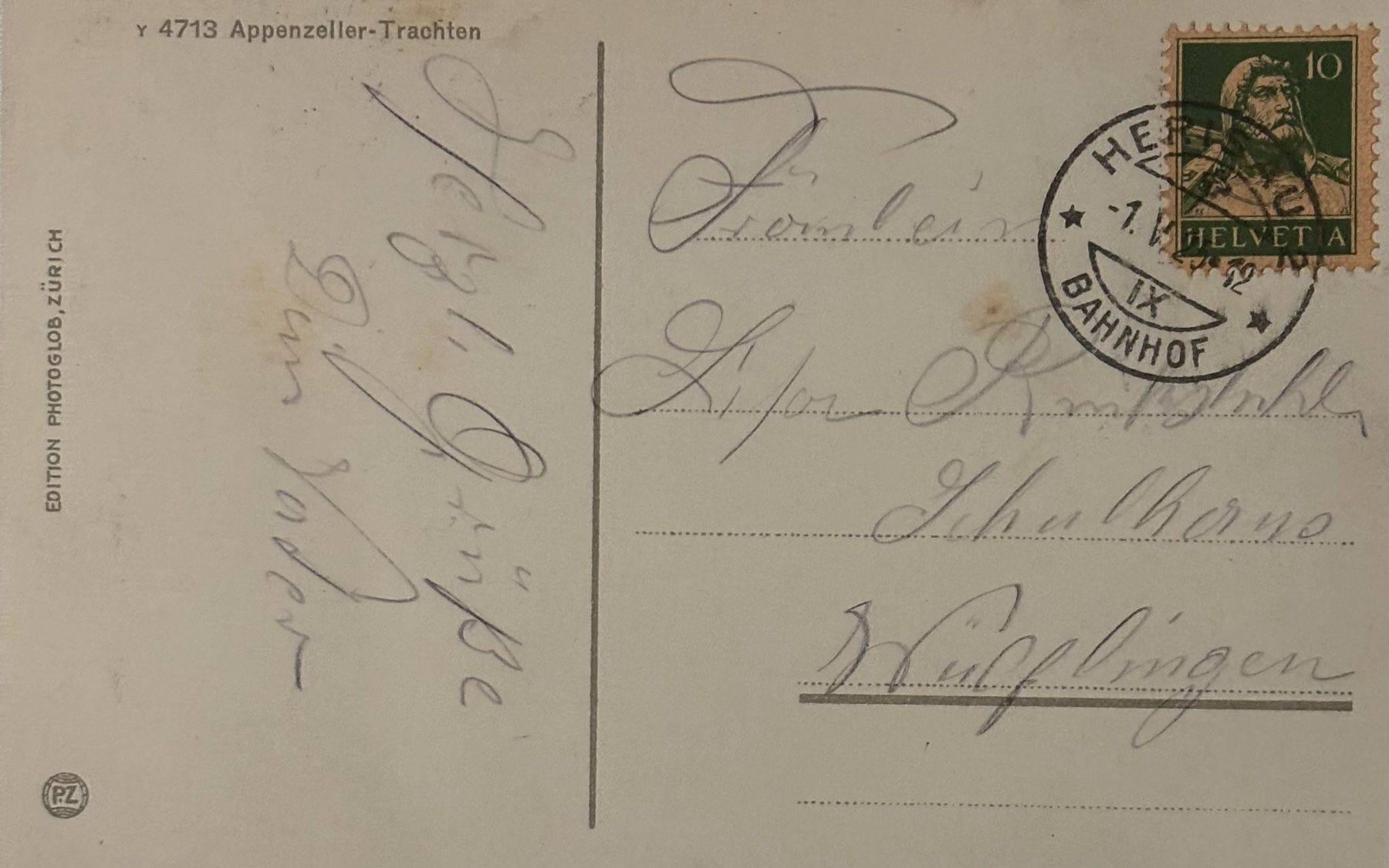 Cartes postales: Appenzell, Trachten – D'occasion à Frauenfeld par Merk52 1