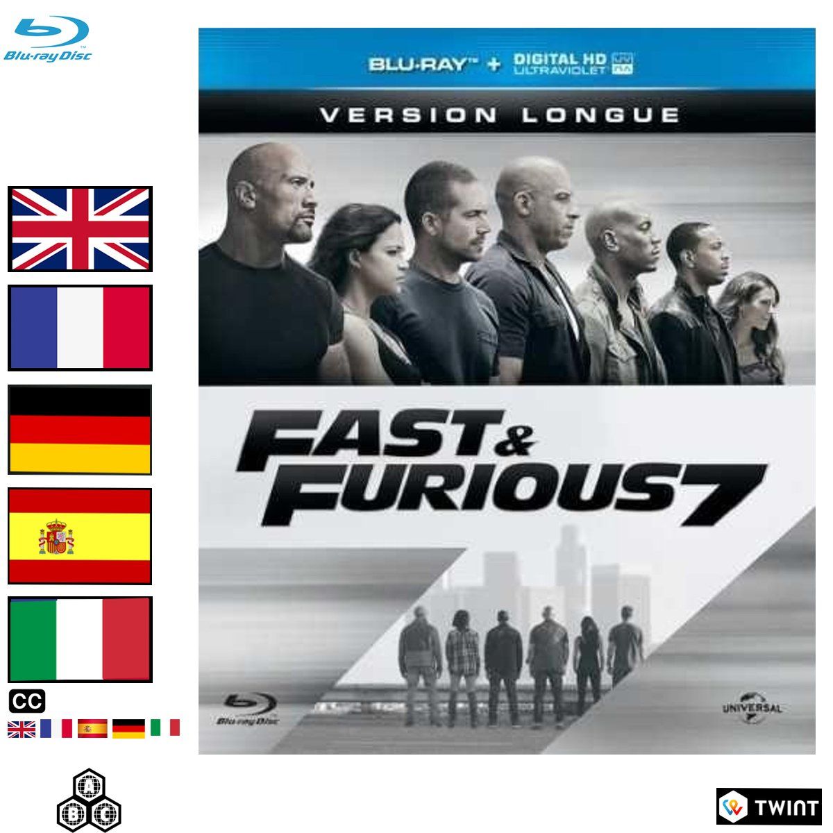 Tutti i DVDs: Fast & Furious 7 (2015) - Blu-ray – Usato da Semsales venduto da __Florian__