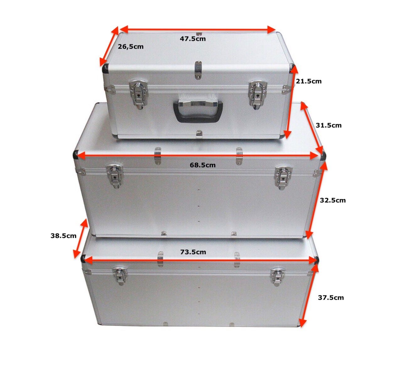 Contenitori & Simili: Ayce Aluminium Koffer-Set | 3 Stück – Nuovo (secondo la descrizione) da Ipsach venduto da Merlux 1