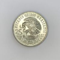 Mexico 25 Pesos 1968 Silver Coin – Olympic Games Mexico City