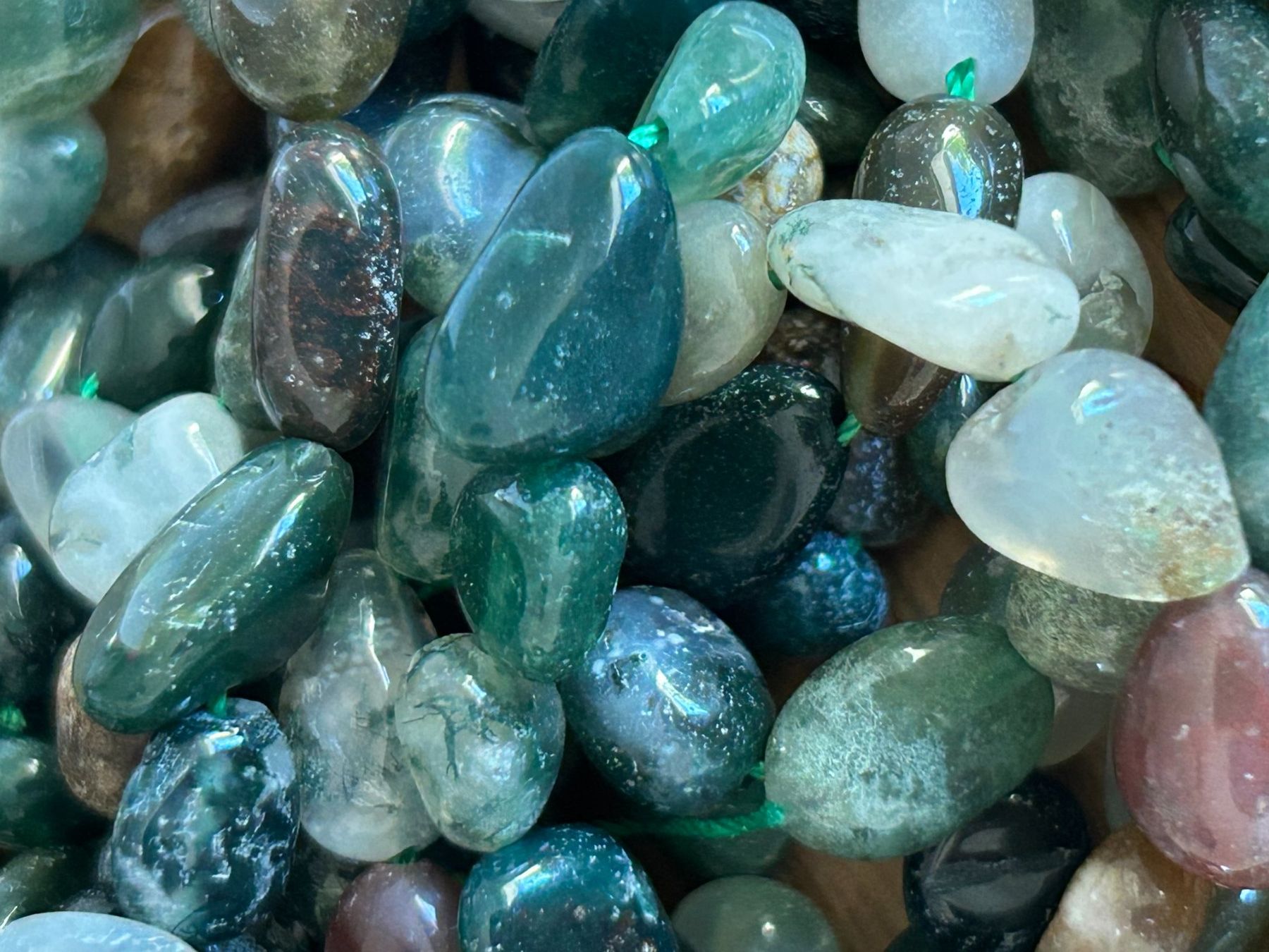 Pietre preziose: Strang echte Ocean quarz Nuggets 6-8 mm – Nuovo e nell'imballaggio originale da Niederrohrdorf venduto da Ytobi 1