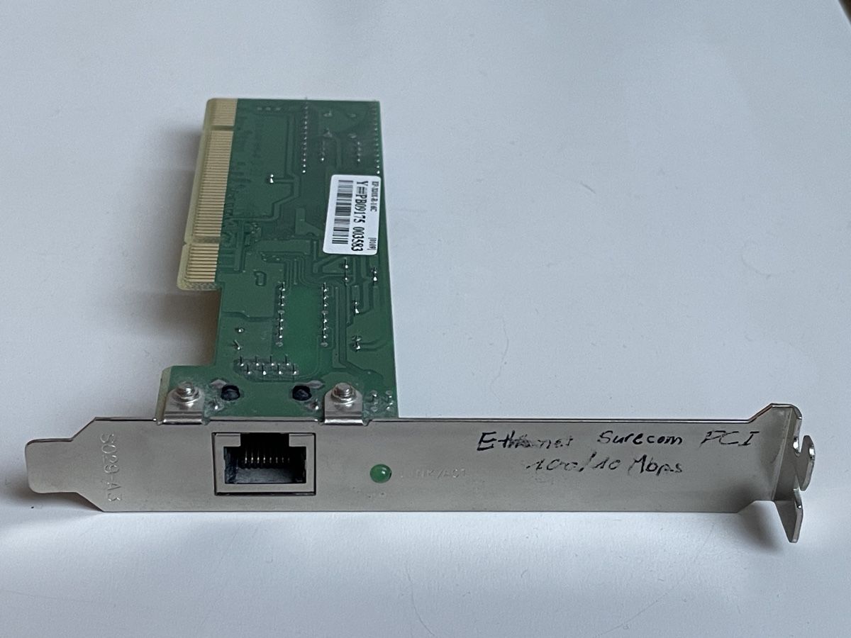 Unità & Adattatore: Surecom PCI Ethernet Netzwerkkarte – Usato da Ehrendingen venduto da renue 1