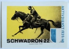 Soldatenmarke 2.WK, Dragoner Schw 22, geschn, Wi Kav 25-2