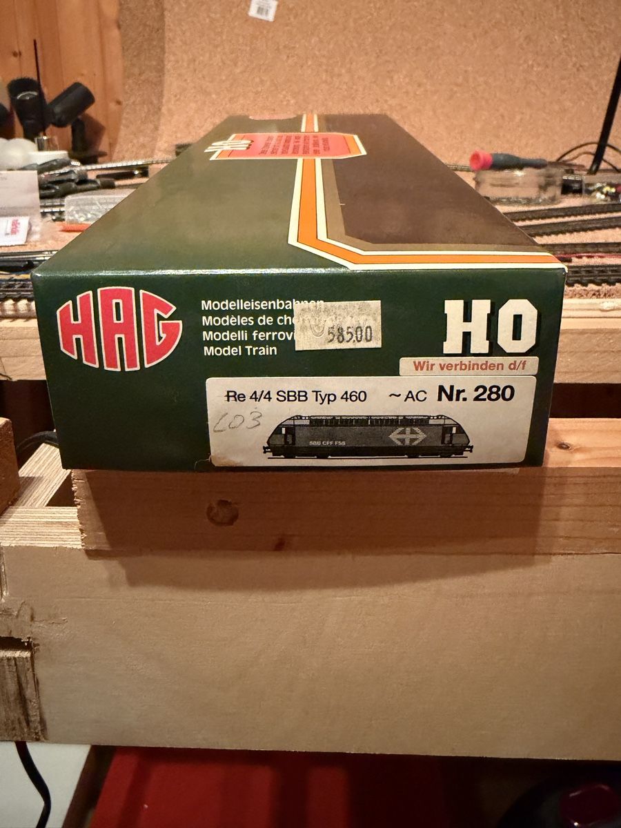 Hag Modellini di ferrovie: HAG Re 460 HO Lok WS digital – Usato da Regensdorf venduto da Basc 2