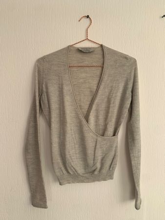 Top Saint-Laurent gris pailleté ✨ (S)
