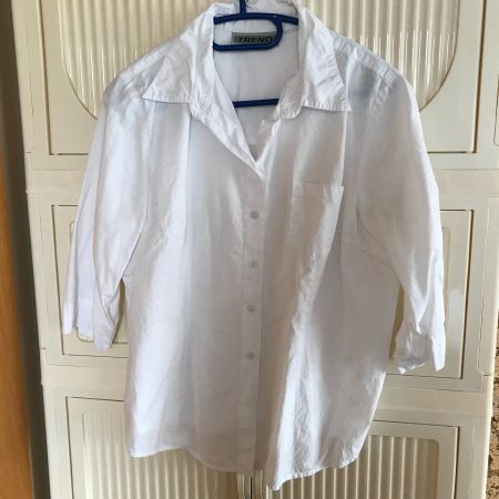 Sommer Bluse, weiss, XL, Top Zustand, zeitlos!