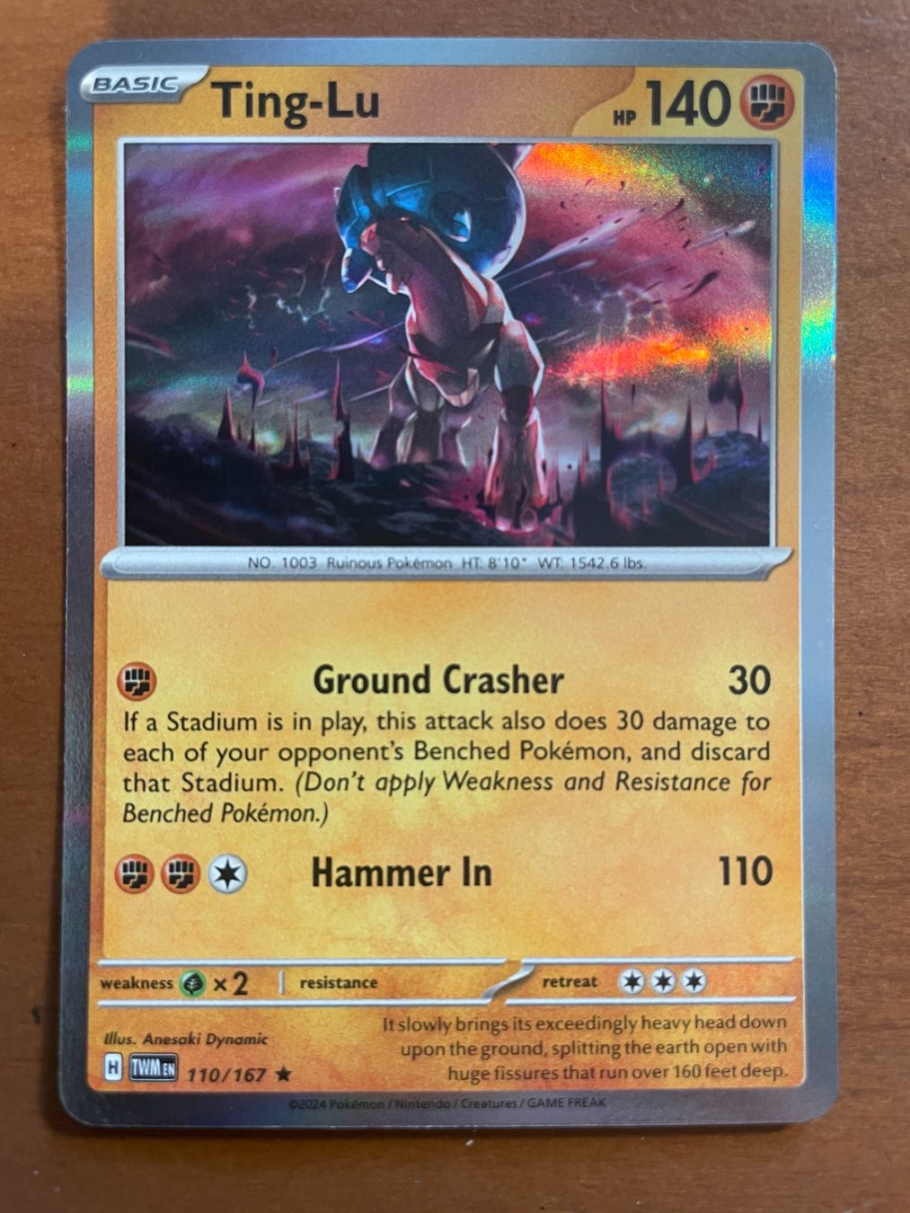 Pokémon Carte collezionabili: Pokemon Ting-Lu Holo (Versand gratis) – Nuovo (secondo la descrizione) da Chur venduto da Angerson