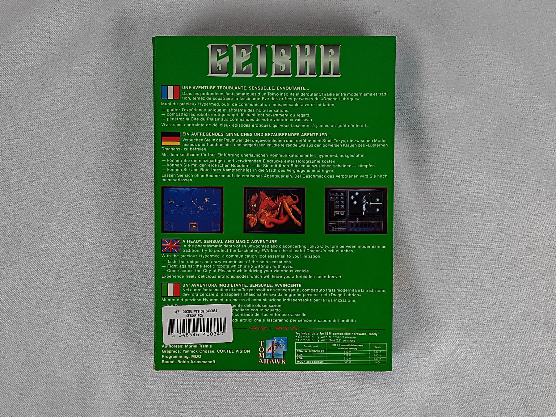 Giochi: GEISHA – Deutsche Version - MS-DOS Big Box – Usato da Beinwil am See venduto da Restwert_Beinwil 1
