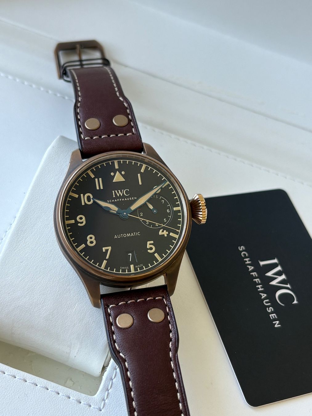 IWC Orologi: IWC Big Pilot Heritage Limited IW501005 Fullset – Usato da Birsfelden venduto da Mynos