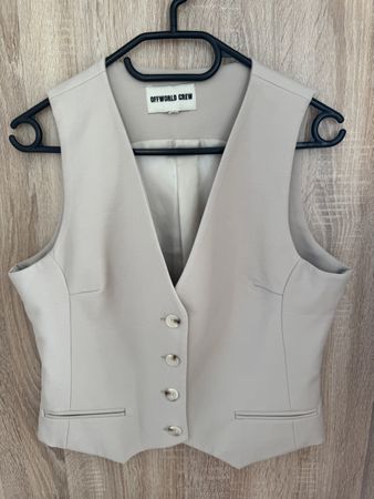 Offworld Crew Damen Weste, Beige, Frühlings-Look, Grösse S