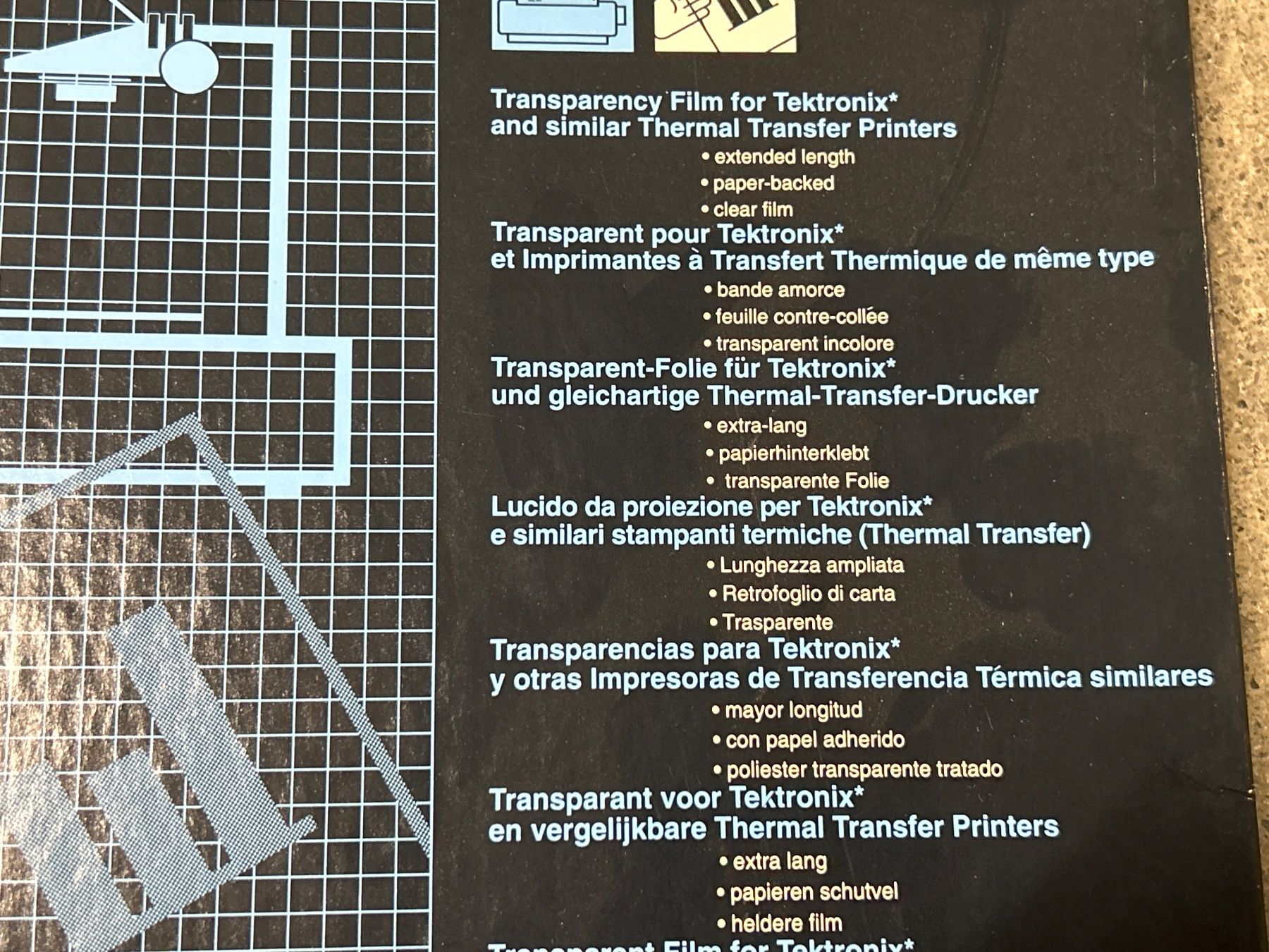Folien: 3M CG3630 Transparenfolie für Tektronix Extralang NEU – Neu und originalverpackt aus Regensdorf von Spyke55 1