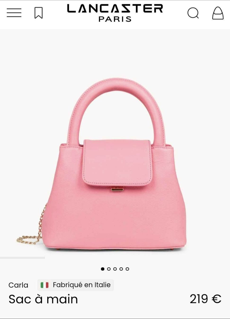 Lancaster Borse da donna: Sac Lancaster x Carla neuf – Nuovo e nell'imballaggio originale da Lausanne venduto da VelPas 2
