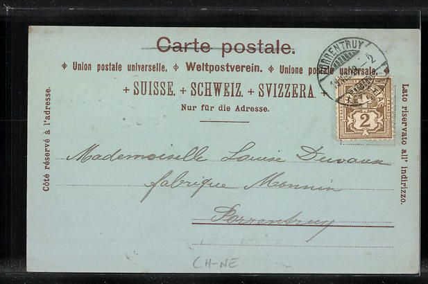 Ansichtskarten: Mondschein-AK Neuchatel, Panorama mit Sc – Gebraucht aus Berlin von bartko-reher 1