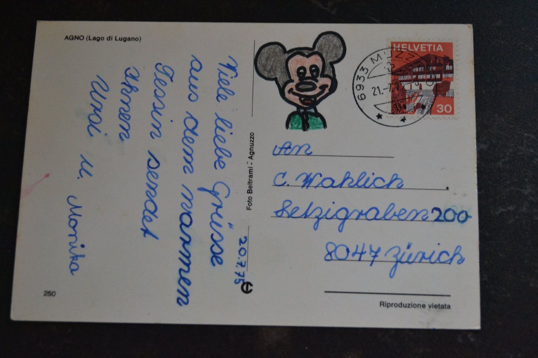 Cartoline postali: AK Agno TI – Usato da Beinwil am See venduto da kajak55 1