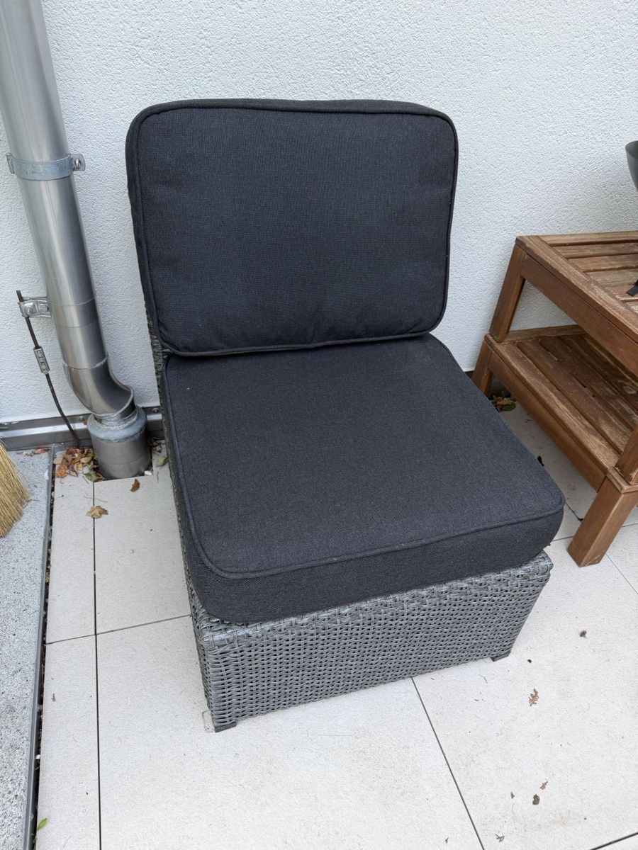 Ikea Liegen & Liegestühle: Outdoor Sofa Cushion Set Dark Grey – Gebraucht aus Freienbach von gio_cor