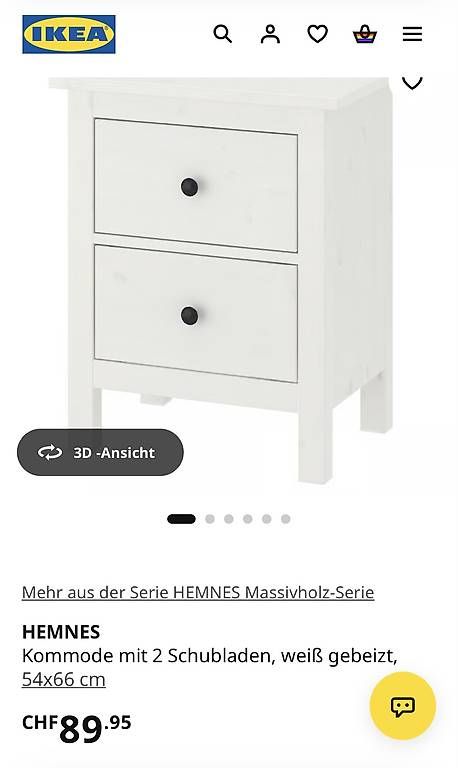 Comodini: Nachttisch HEMNES Kommode 2 Stück  – Usato da Lausen venduto da leanzaa