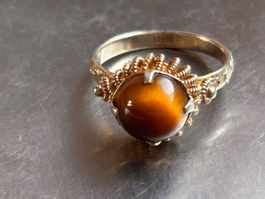 Vintage Ring mit Tigerauge (53)
